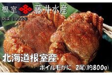 F-42016 ボイル毛がに2尾(計800g)