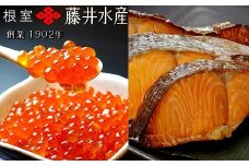 C-42098 いくら醤油漬け90g×5P・焼き紅鮭1切×4P