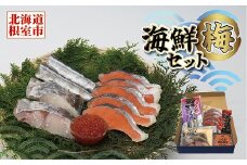 A-12006 海鮮セット梅(いくら・さんま・まだら・紅鮭)
