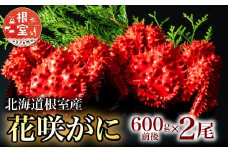 B-20001  【北海道根室産】花咲がに600g前後×2尾