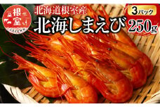 F-20012 【北海道根室産】北海しまえび250g×3P(計33～48尾)