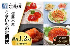 【全4回】佐藤水産うまいもの定期便