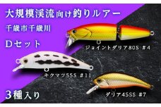 大規模渓流向け釣りルアー「千歳市千歳川Dセット」