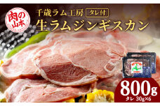 千歳ラム工房 生ラムジンギスカン 800ｇたれ付き ラム肉 羊肉 北海道 ≪肉の山本≫