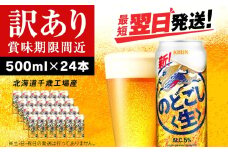 【訳あり】キリンのどごし＜生＞ ＜北海道千歳工場産＞500ml（24本）