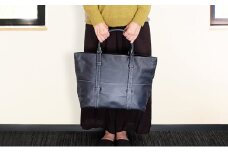 牛革 トートバック 紺｜北海道 滝川市 カバン 鞄 バック バッグ トート B4 B4ファイル 革 革製品 牛革