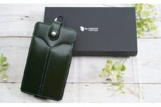 コードバン スマホケース(グリーン)｜北海道 滝川市 馬革 革 革製品 スマホケース ケース iphone6+ スマホ入れ