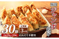 【3カ月定期便】北海道産豚肉のジャンボ餃子｜北海道 滝川市 ギョウザ 餃子 ぎょうざ 中華  惣菜 お惣菜 定期便 連続お届け