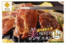 ＜味付ジンギスカングランプリ受賞＞株式会社アイマトン 美人吉思汗 500g×2袋 計1kg｜北海道 滝川市 味付ジンギスカン ジンギスカン 成吉思汗 羊肉 肉 お肉 惣菜 お惣菜