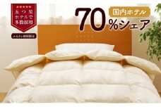 【クイーン】5つ星高級ホテル多数採用 国内ホテル・旅館70％シェア 国産 羽毛布団 掛け布団 安眠 睡眠改善 日本製 洗える 寝具 ベッド 布団 受注生産 収納袋付き 北海道