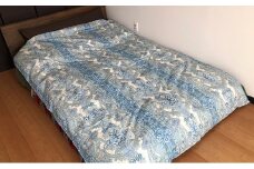 ダウンエッセンス(ポリエステル)冬掛布団1.8kg シングル1枚(色：緑系)