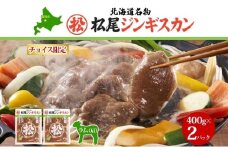 チョイス限定 マツオジンギスカン 味付ラム 400g×2袋 松尾ジンギスカン ラム肉 松尾 タレ マツオ マツオジンギスカン 焼くだけ簡単 フライパン調理 冷凍 北海道名物 羊 ヒツジ肉 本場 お取り寄せグルメ 送料無料 北海道 滝川市