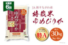 6回 定期便 JA新すながわ産 特栽米ゆめぴりか 5kg×6回 総計30kg [ホクレン商事 北海道 砂川市 12260795] 定期 お米 コメ 白米 ごはん ご飯 国産 レビューキャンペーン