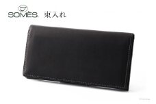 SOMES FE-31 束入れ ブラック [ソメスサドル 北海道 砂川市 12260598] フェル 長財布 本革 牛革 ソメス 革 レザー 革製品 財布 さいふ サイフ 小銭入れ カード入れ ポケット カード 黒 くろ 黒色 メンズ レビューキャンペーン