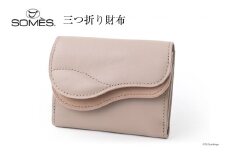 SOMES　SA-15　三つ折り財布　（グレージュ）[12260307] レビューキャンペーン