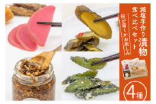 無添加 減塩 手作り 漬物 4種  食べ比べ セット [たびのそら 北海道 砂川市 12260516] 冷蔵 漬け物 つけもの 個包装 レビューキャンペーン