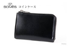 SOMES 財布 メンズ ディアマン コインケース 革 レザー ブラック DM-04 [ソメスサドル 北海道 砂川市 12260604-bk] ソメス 小銭入れ サイフ さいふ 本革 革製品 L字 ファスナー レビューキャンペーン