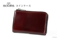 SOMES 財布 メンズ ディアマン コインケース 革 レザー ブラウン DM-04 [ソメスサドル 北海道 砂川市 12260604-br] ソメス 小銭入れ サイフ さいふ 本革 革製品 L字 ファスナー レビューキャンペーン