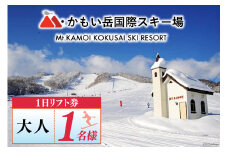 チケット かもい岳スキー場 1日リフト券 大人1名様  [M・かもい岳 北海道 歌志内市 01227ak015 ] スキー スノボー ウィンタースポーツ アウトドア リフト 引換券