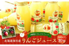 北海道深川産 りんごジュース(180ml×10本セット)
