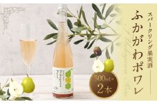 【果実炭酸酒】ふかがわポワレ2本セット500ml×2本 (深川市 アップルランド山の駅おとえ)