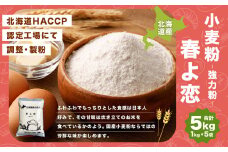 北海道産 春よ恋【強力粉】 5kg（1kg×5袋）