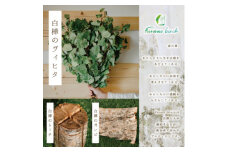 ＜富良野産＞Furano birch Set(白樺のヴィヒタ・白樺のトーチ・白樺のガンビ)【1265626】