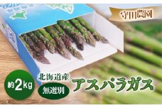 北海道富良野産 アスパラガス 無選別 約2kg【1278108】
