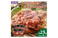 ＜臭みがない＞富良野の名産　ふらの味付ラムジンギスカン500g×5パック_ ジンギスカン ラム ラム肉 羊肉 北海道 富良野 肉 焼肉 お肉 バーベキュー BBQ ふるさと 【1147473】