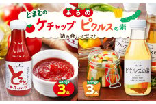 ＜詰め合わせセット＞ふらの とまとのケチャップ 400g×3本+ピクルスの素　380g×3本【1325628】