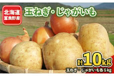 北海道富良野産　玉ねぎ・じゃがいも10kgセット【1322450】