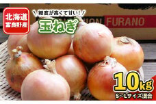 北海道富良野産　玉ねぎ10kg　S～Lサイズ混合【1331094】