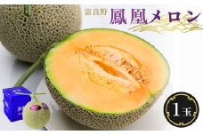 糖度15度 富良野鳳凰メロン(赤肉)　1玉　1.8～2kg(2Lサイズ)【1403745】