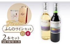 ＜包装・手提げ袋・のし付き＞ふらのワイン (赤・白)720ml×2本セット【1373965】