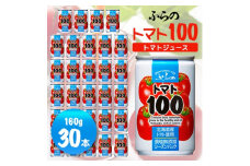 ＜毎月定期便＞＜北海道産トマト＞ふらの トマト100 ジュース 食塩無添加 160g×30本 全3回_ 定期便 トマト 野菜ジュース ジュース トマトジュース 飲料 ドリンク 野菜 国産 産直 北海道 富良野 トマト100 食塩無添加 缶 贈答 ギフト 詰合せ 30本【4007269】