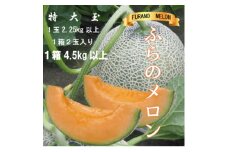 ふらのメロン　赤肉　大玉　1玉2.25kg以上　1箱2玉入り(計4.5kg以上)【1510301】