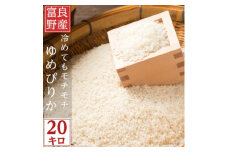 北海道富良野産 ゆめぴりか 精米 20kg(10kg×2袋)【1511197】