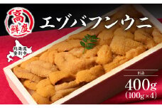 極上エゾバフンウニ折詰400g　配送期間C：1月下旬～3月下旬 | うに 高級 ウニ 雲丹 生ウニ エゾバフンウニ 折り詰め 人気 送料無料 北海道 登別市