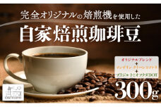 自家焙煎 コーヒー豆 オリジナルブレンド・マンデリン クイーンスマトラ・ブラジル トミオフクダDOT 各100g×3個セット 300g