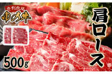 登別産国産牛ブランド【登別牧場ゆの牛(うし)】 肩ロース 500g