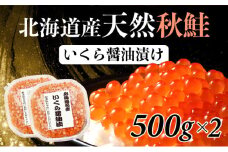 北海道産天然秋鮭 いくら醤油漬け 1kg（500g×2） 登別産 海の幸 いくら イクラ 小分け 鮭いくら 鮭イクラ イクラ醤油漬 イクラ醤油漬け 鮭 鮭卵 ikura いくら醤油漬 冷凍いくら 冷凍イクラ いくら北海道 イクラ北海道 醤油鮭いくら 醤油鮭イクラ 2025 人気 ふるさと納税 北海道 登別市