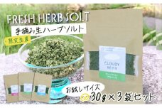 手摘み生ハーブソルトお試しパックセット