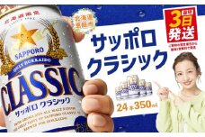 サッポロクラシック350ml×24本 【北海道限定】 サッポロビール 350ml 24本 サッポロ サッポロクラシック クラシック ビール 生ビール 北海道 ふるさと納税 恵庭市 恵庭【30004501】