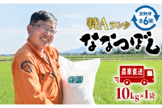 令和6年度産『定期便：全6回』たつや自慢の米 ななつぼし10kg【35000501】