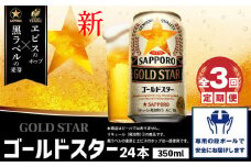 『定期便：全3回』 GOLDSTAR350ml×24本 ゴールドスター【30008501】