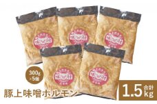 豚上味噌ホルモン300g×5個【160012】