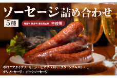 5種ソーセージ詰め合わせ（S-4）保存料不使用【580003】