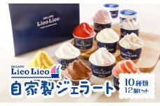 GELATO LicoLico自家製ジェラート12個【カップ】【600001】