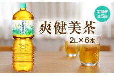 『定期便：全5回』爽健美茶2L×6本【38002101】