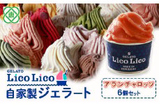 GELATO LicoLico自家製ジェラート6個セット/アランチャロッソ【60001801】